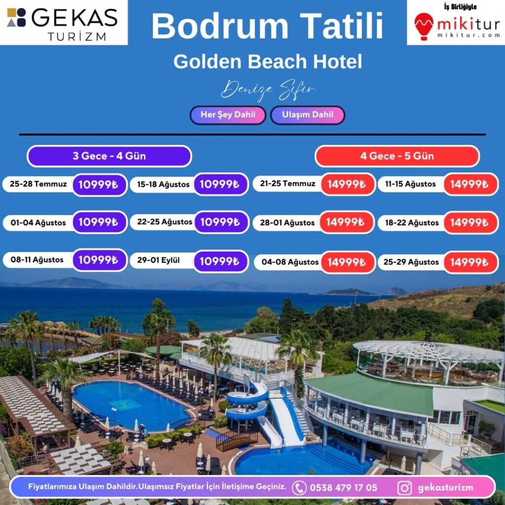 Bodrum Tatil Turu – GOLDEN BEACH HOTEL